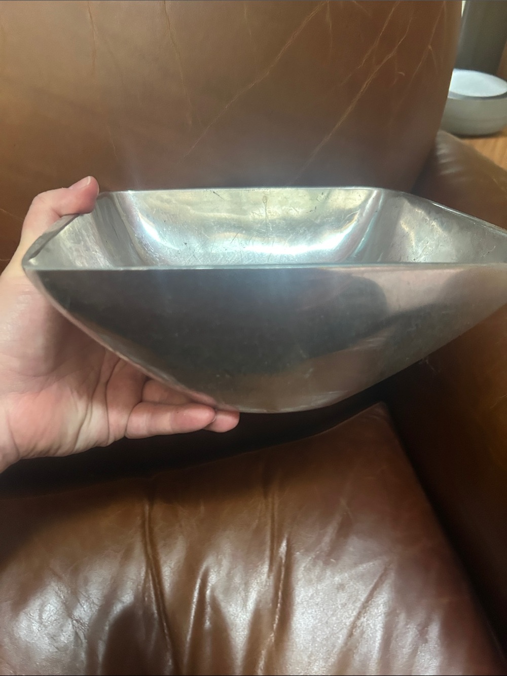 Nambé Square Pewter Serving Bowl (Model 715)